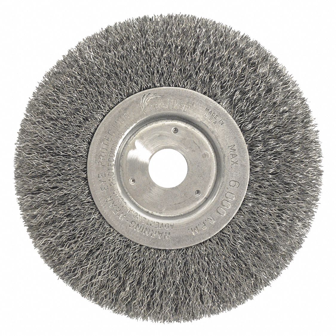 WEILER, 6In. Narrow Crimped Wire Wheel - 38P612|01068 - Grainger