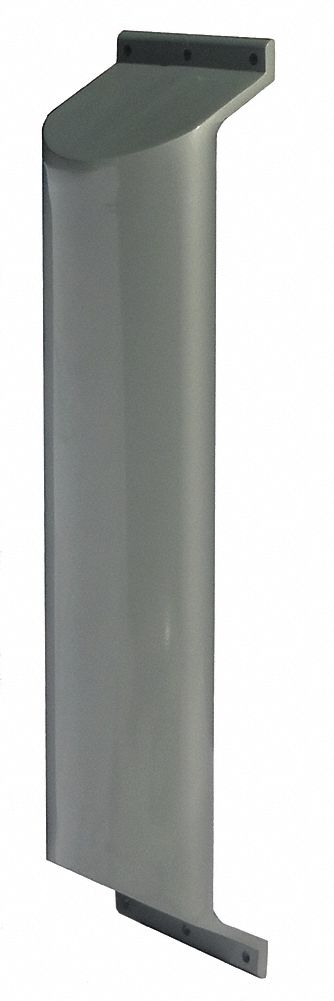 Ligature Resistant Grab Bar: Straight, 18 in Lg, 1 5/8 in Dia, Aluminum, Silver