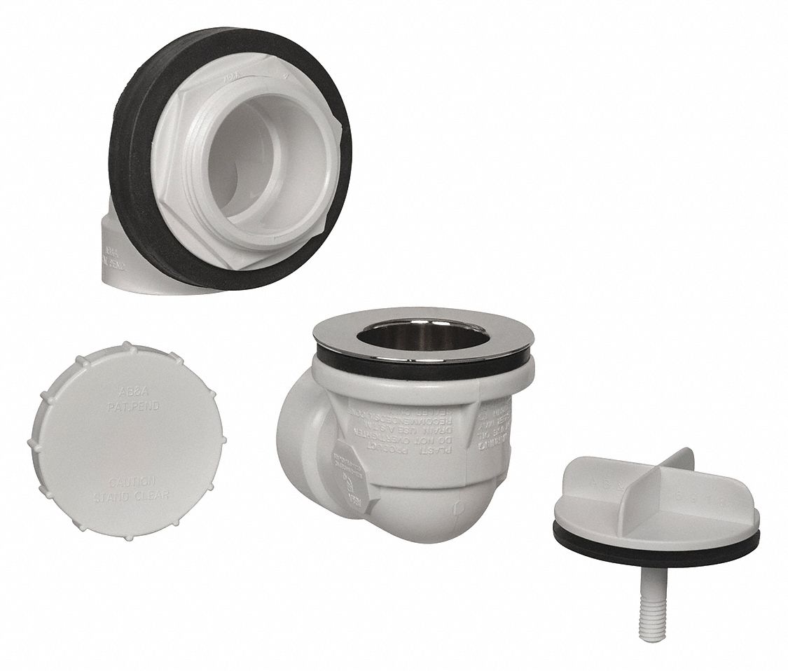 Waste/Overflow Half Kit, RoughInOnly,PVC