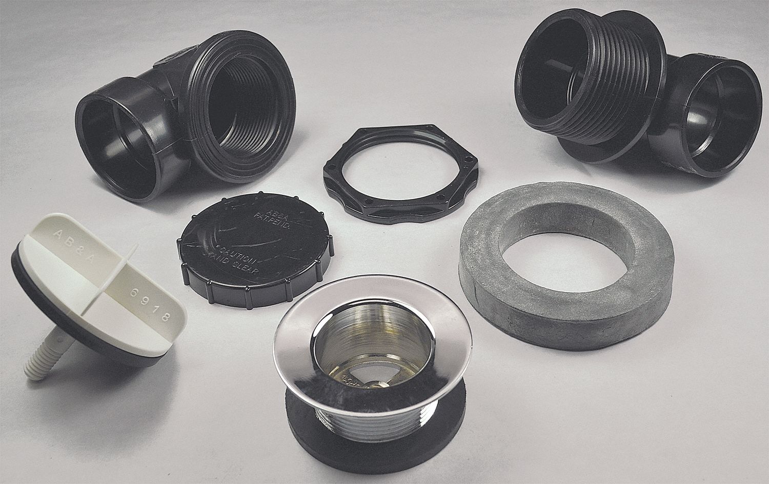 AB&A Length Drains 2 1/2 in, Chrome, Round, Bath Waste and Overflow