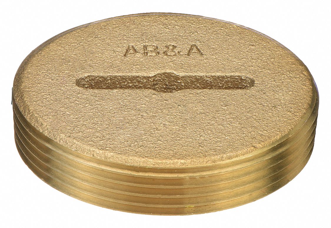 Cover: 3 in Overall Dia, 3 in Overall Ht, Brass, Brass, Brass, Screw-In