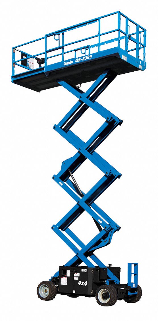 38R228 - Elec Scissor Lift SP OAL 123In H 39Ft DC