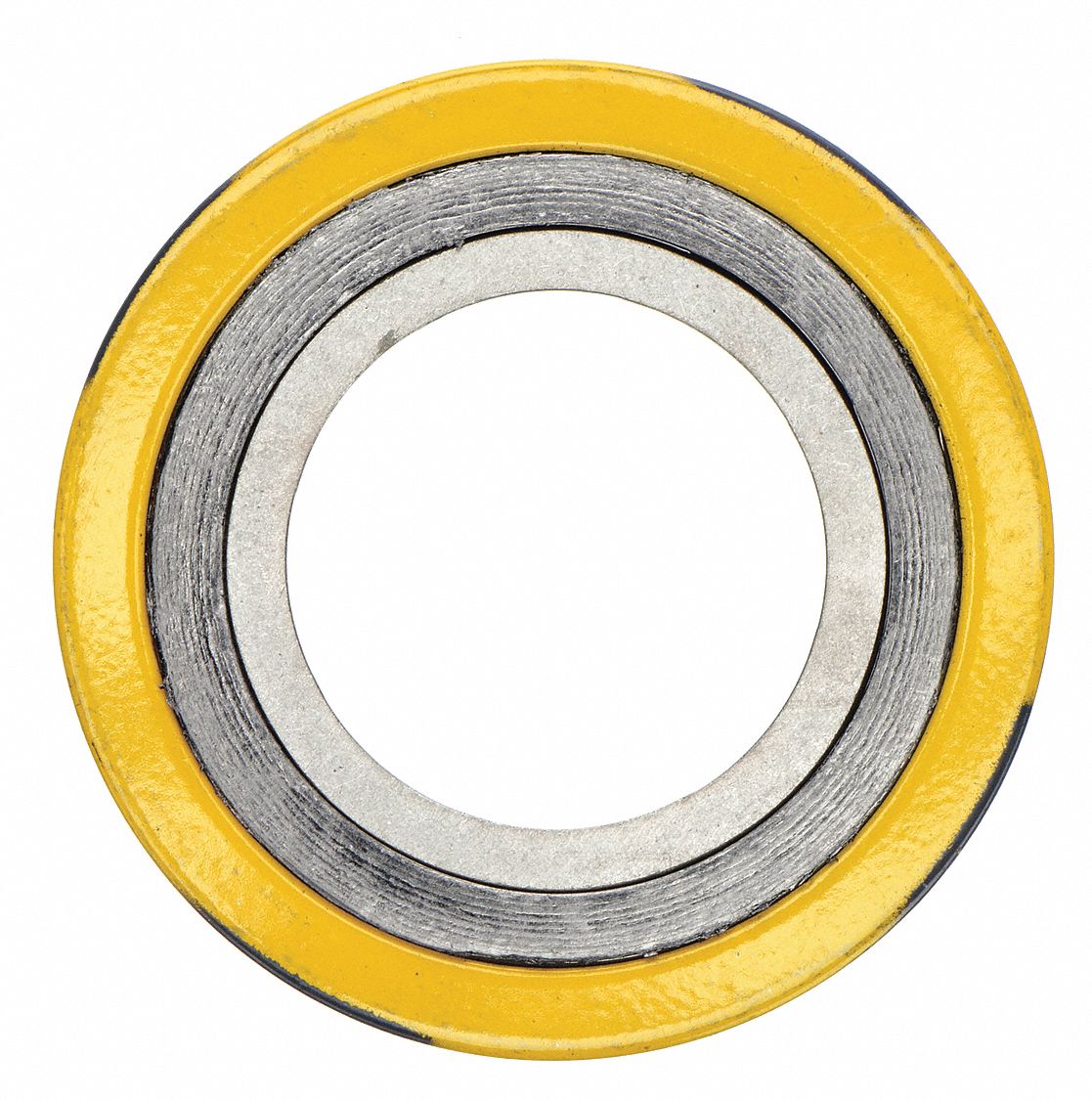 SPIRAL WOUND FLANGE GASKET: GRAPHITE FILLER, 304 STAINLESS STEEL WINDING, FOR 2½ IN PIPE