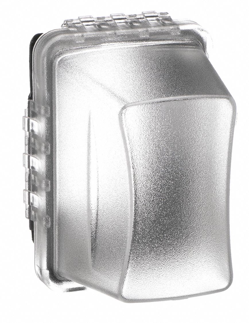 While In Use Weatherproof Cover: 1 Gangs, For Decora/GCFI Electrical Component Type, Clear