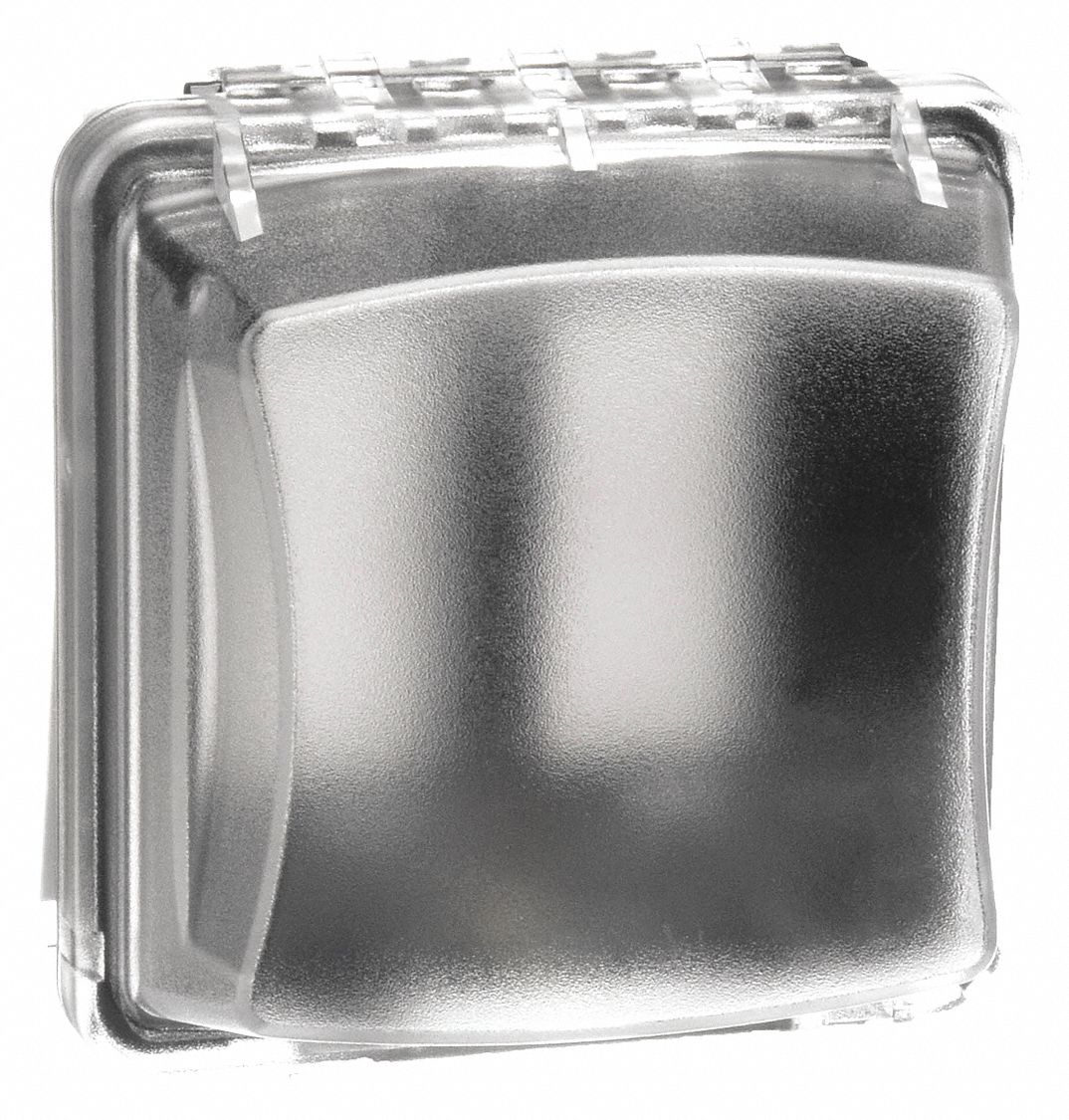 While In Use Weatherproof Cover: 2 Gangs, For Decora/GCFI Electrical Component Type, Vertical