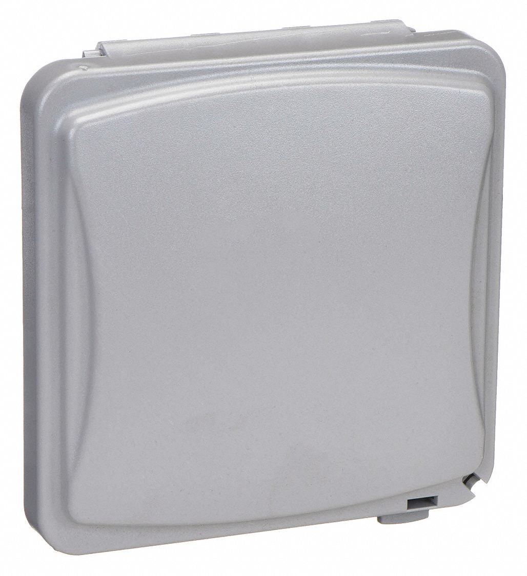 While In Use Weatherproof Cover: 2 Gangs, For Decora/GCFI Electrical Component Type, Vertical