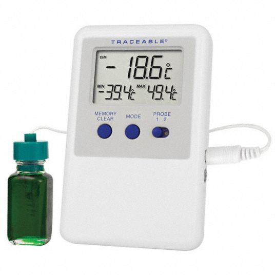 Digital Exact-Temp Min/Max bottle thermometer Incubators/Water