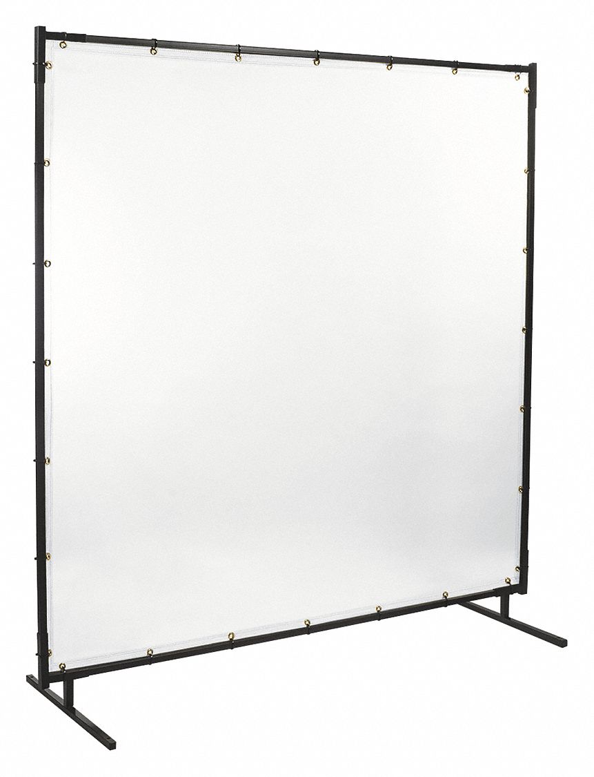 Steiner 535-6X6 Protect-O-Screen Classic Welding Screen with 13-Ounce Vinyl Laminated Polyester Curtain 6 x 6 Blue 