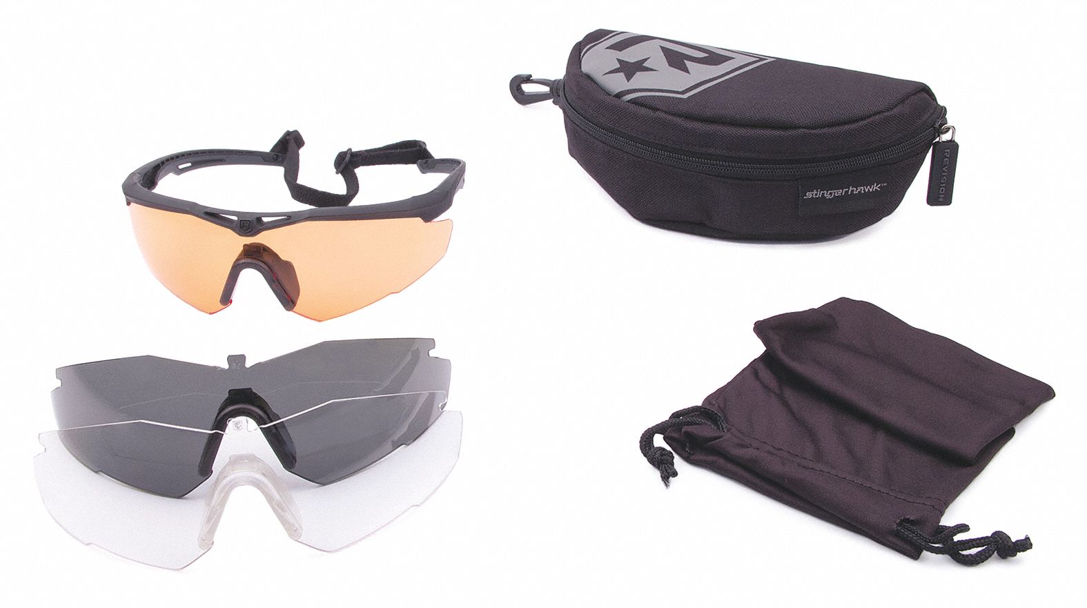 REVISION MILITARY Military Safety Glasses, Assorted - 38RL54|4-0152 ...