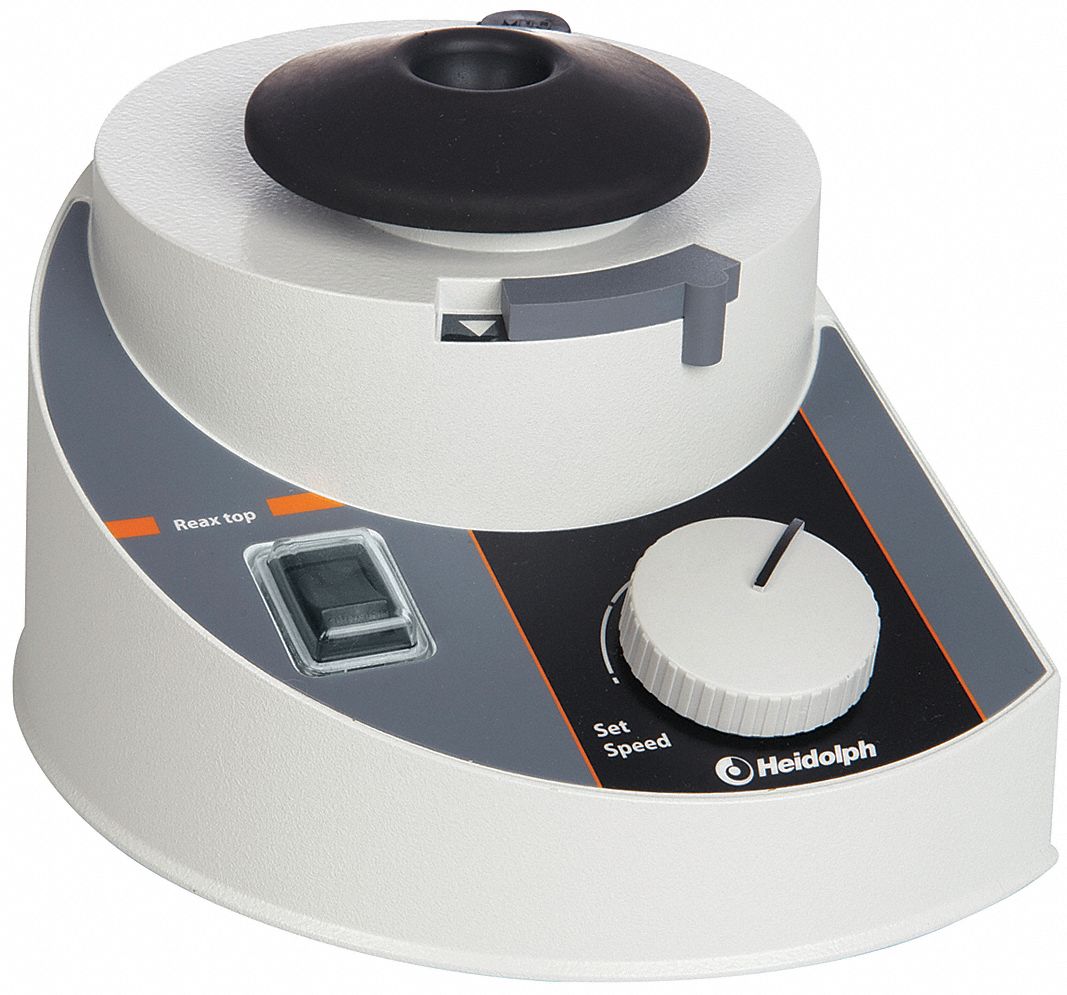 HEIDOLPH Shaker, Vortex Mixer, 0 to 2500 rpm, 0° to 65°C 38RU13036130010 Grainger