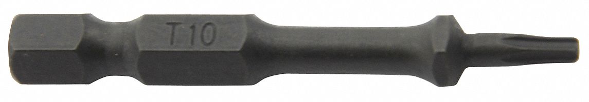 Power Bit: Power Bit, Imperial, 2 in Overall Lg, Impact Rated, Hex, 1/4 in Shank Size