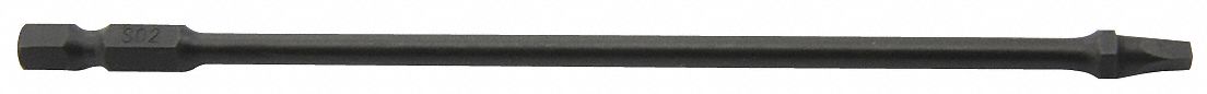 Insert Bit,1/4",Square Recess,#2,6"