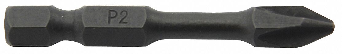 POWER BIT,#2 TIP,SAE,1/4" HEX SHANK,PK5