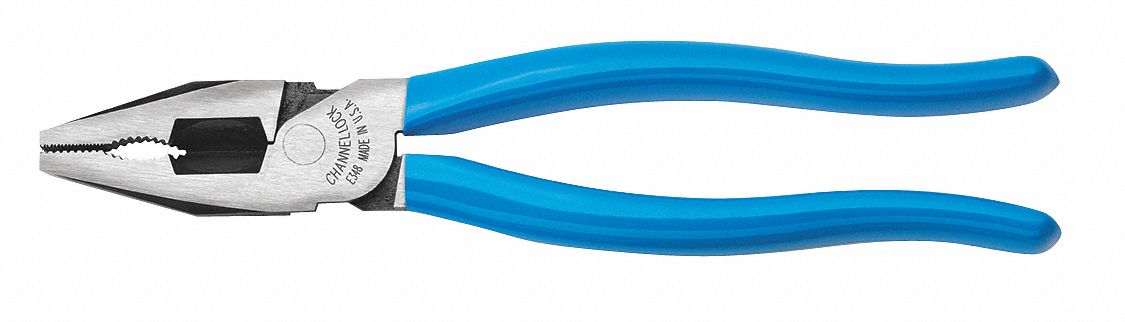 LINEMANS PLIER, 8 IN OVERALL L, 1 3/4 IN JAW L, 1 IN JAW W, 1/4 IN JAW THICK