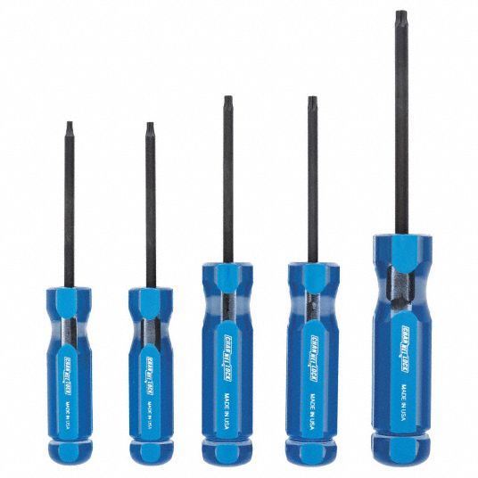 Screwdriver Set, Torx®, Number of Pieces 5 - Grainger