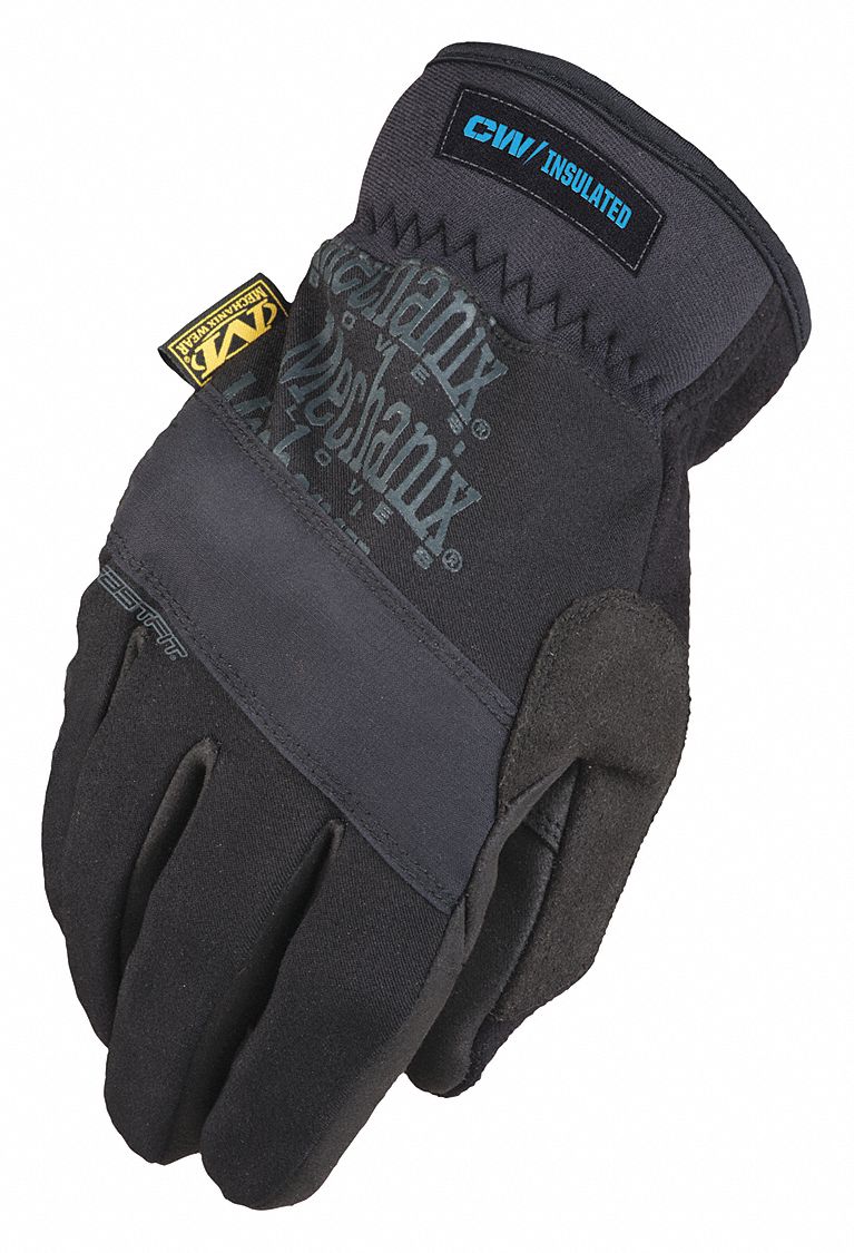 gray winter gloves