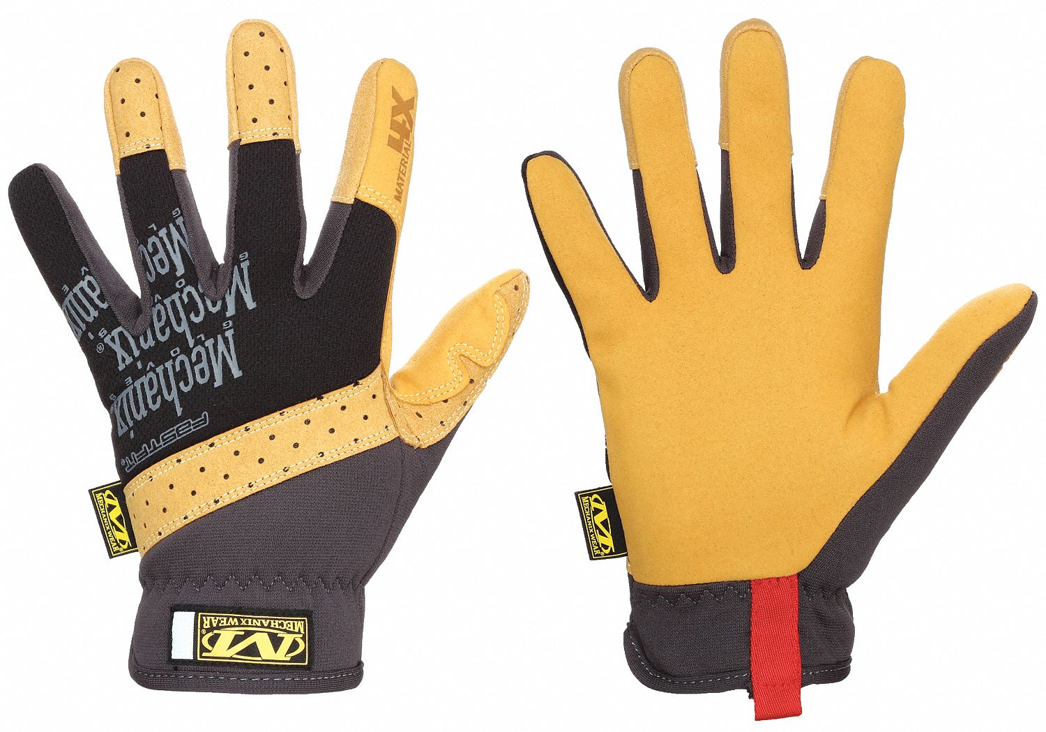 FASTFIT MECHANICS GLOVES, S (8), FULL FINGER, SYNTHETIC LEATHER, TREKDRY