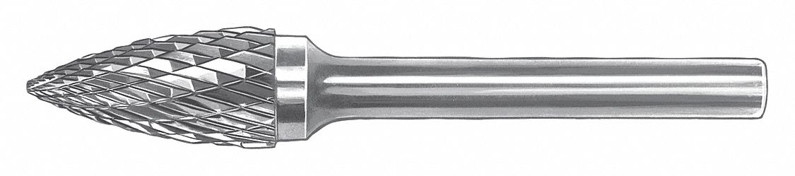 Monster Tool 1/8" 90° Cone Shape Carbide Burr – Single Cut, 1/8" Shank, USA Made SK-42