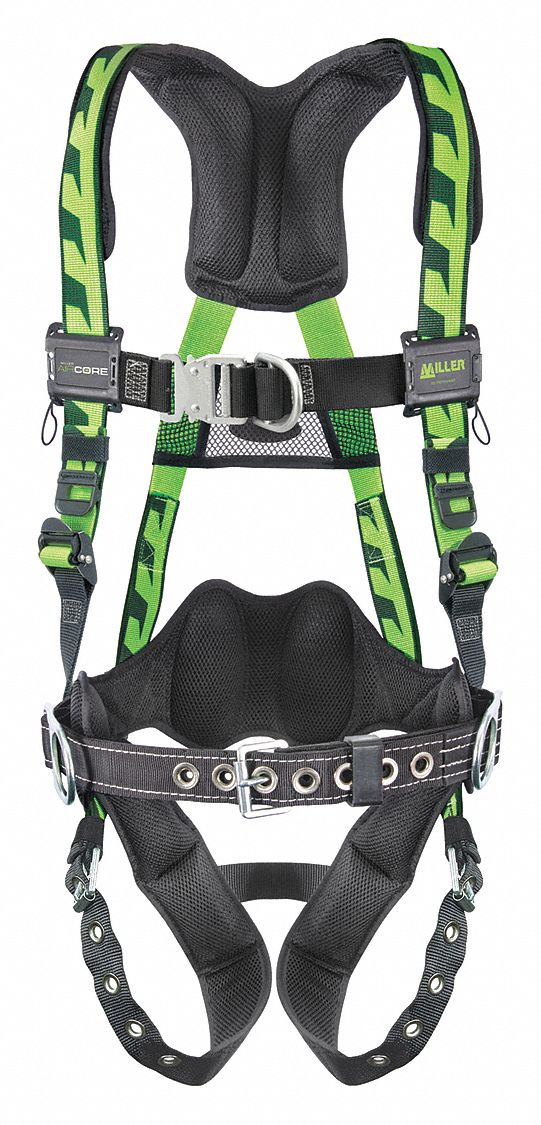 FULL BODY HARNESS, CLIMBING/POSITIONING, VEST, QUICK-CONNECT/TONGUE, CAM, 2XL