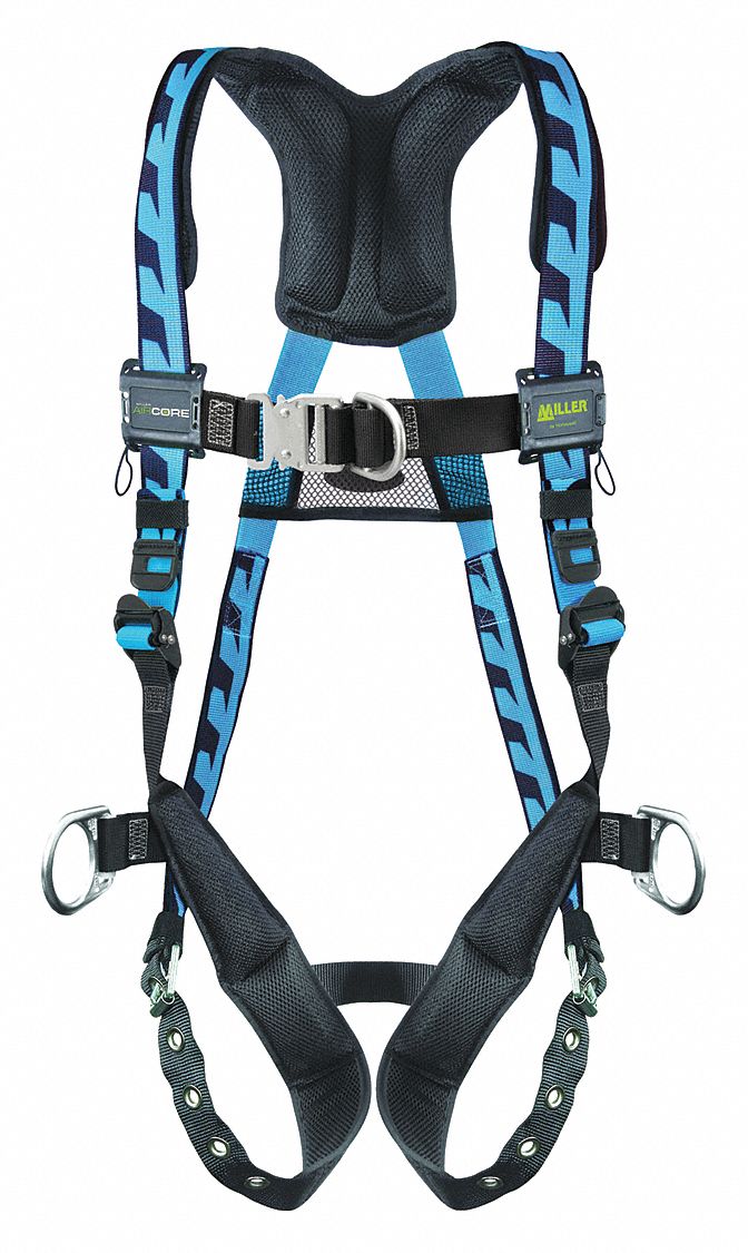 Honeywell Miller Full Body Safety Harness & Twin Tails Energy Absorbing  Lanyard Rope