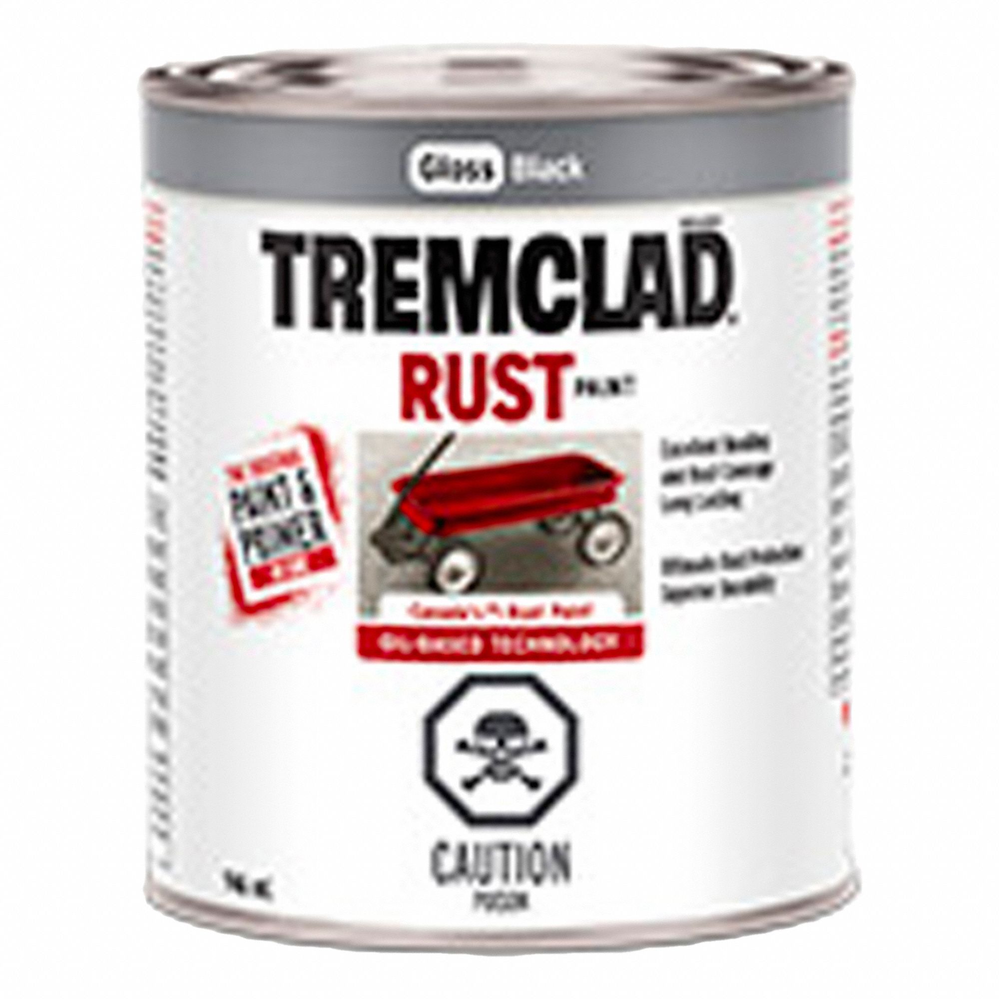 RUST PAINT FOR METAL SURFACES, GLOSS, BLACK, 946 ML, SOLVENT/ALKYD