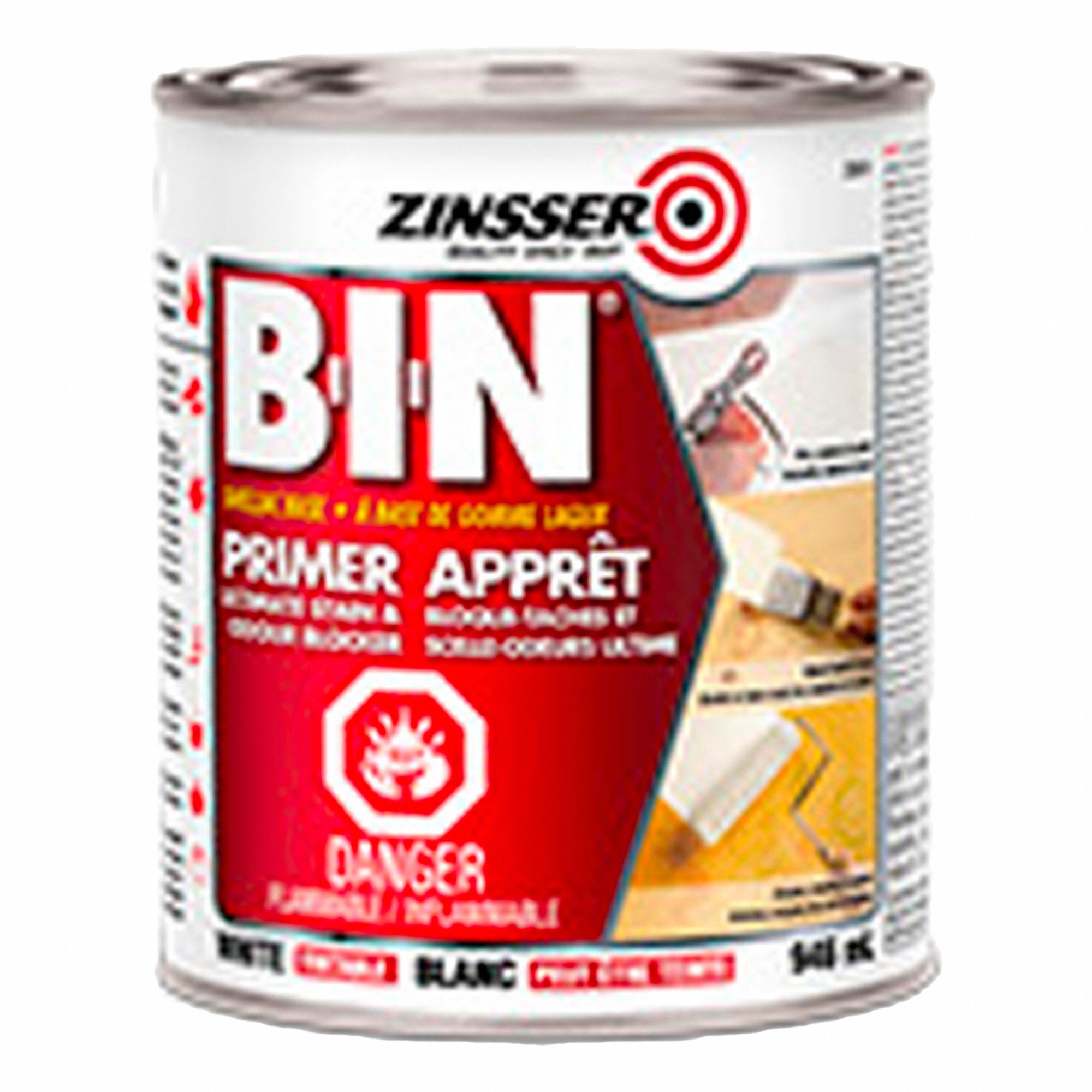 PEINTURE D'APPRÊT, MATE, BLNC, 946 ML, VERNIS GOMME LAQUE BASE SOLVANT