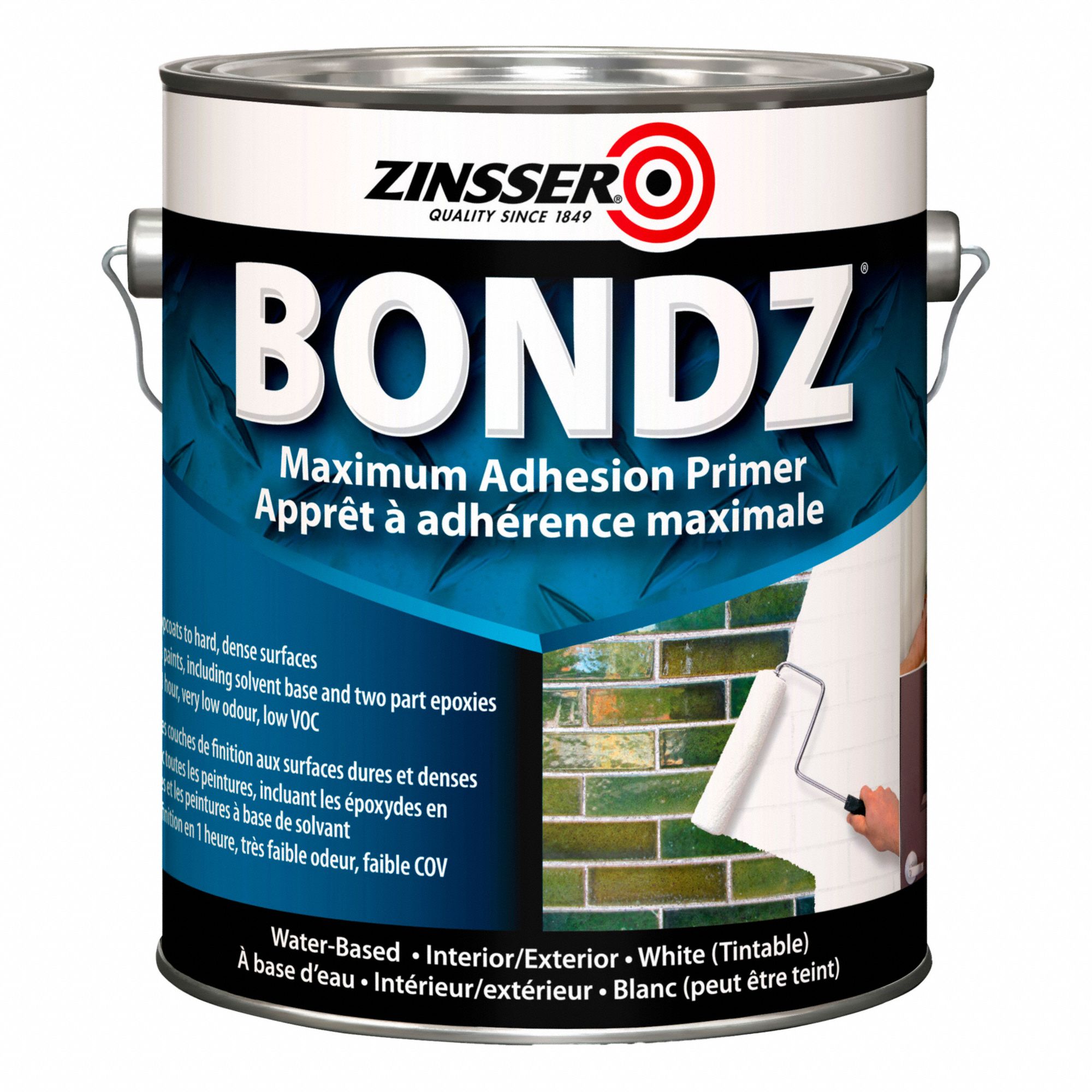 APPRÊT P/ PEINT,À BASE D'EAU,TEMPS DE SECHAGE 30 MIN,TEMP 36 À 90  ° F,400 PI CA,BLC,3,78 L