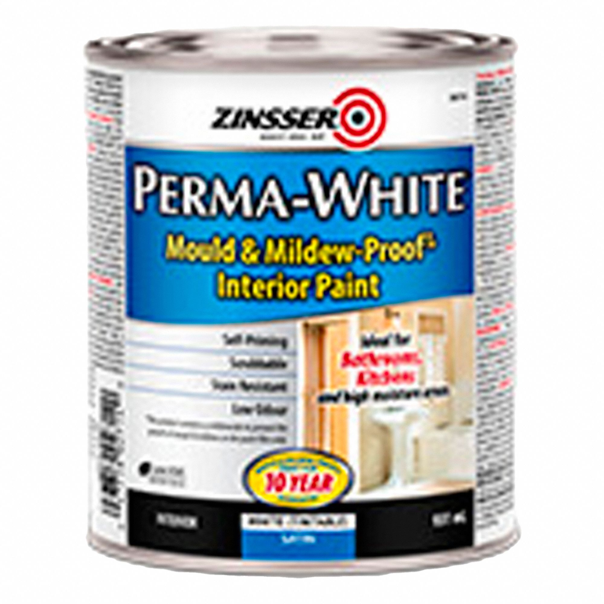 PRIMER, SATIN, WHITE, 931 ML, WATER-BASED ACRYLIC