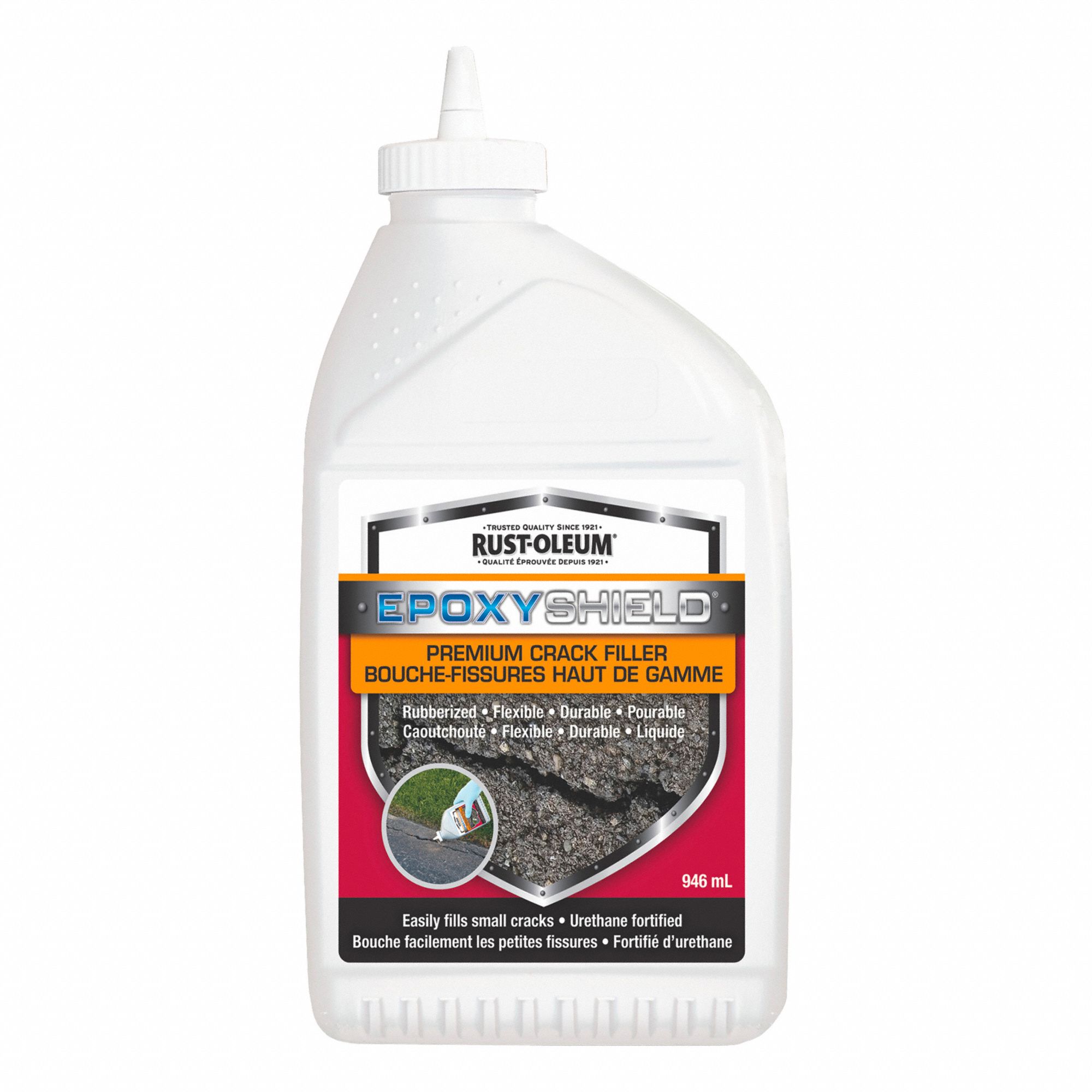 EPOXY SHIELD PREMIUM CRACK FILLER, BLACK, BOTTLE, 1 HOUR WORKING TIME, 1 COMPONENT