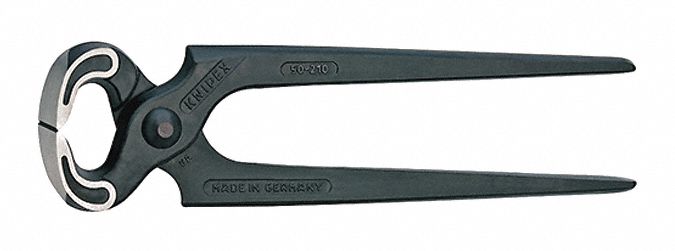 END CUTTING PLIERS, 8 1/4 IN OVERALL L, FOR 0.09 IN MAX WIRE THICK, 1 IN JAW W, STEEL