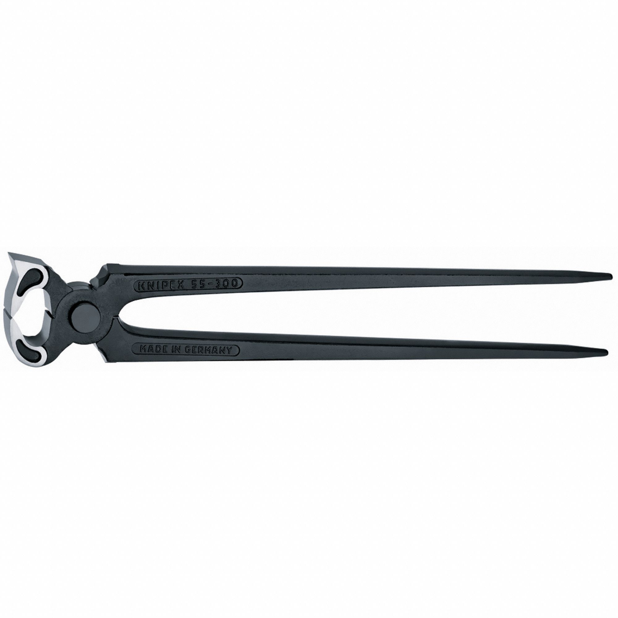 End Cutting Pliers: 11 3/4 in Overall Lg, For 0.09 in Max Wire Thick, 2 1/4 in Jaw Wd, Steel