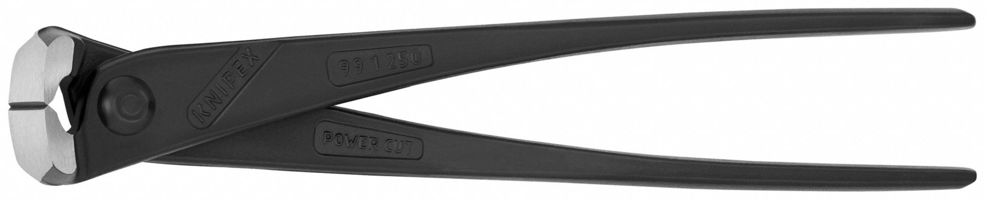 Precision Nippers: 9 3/4 in Overall Lg, For 0.13 in Max Wire Thick, 2 in Jaw Wd, Steel, Steel