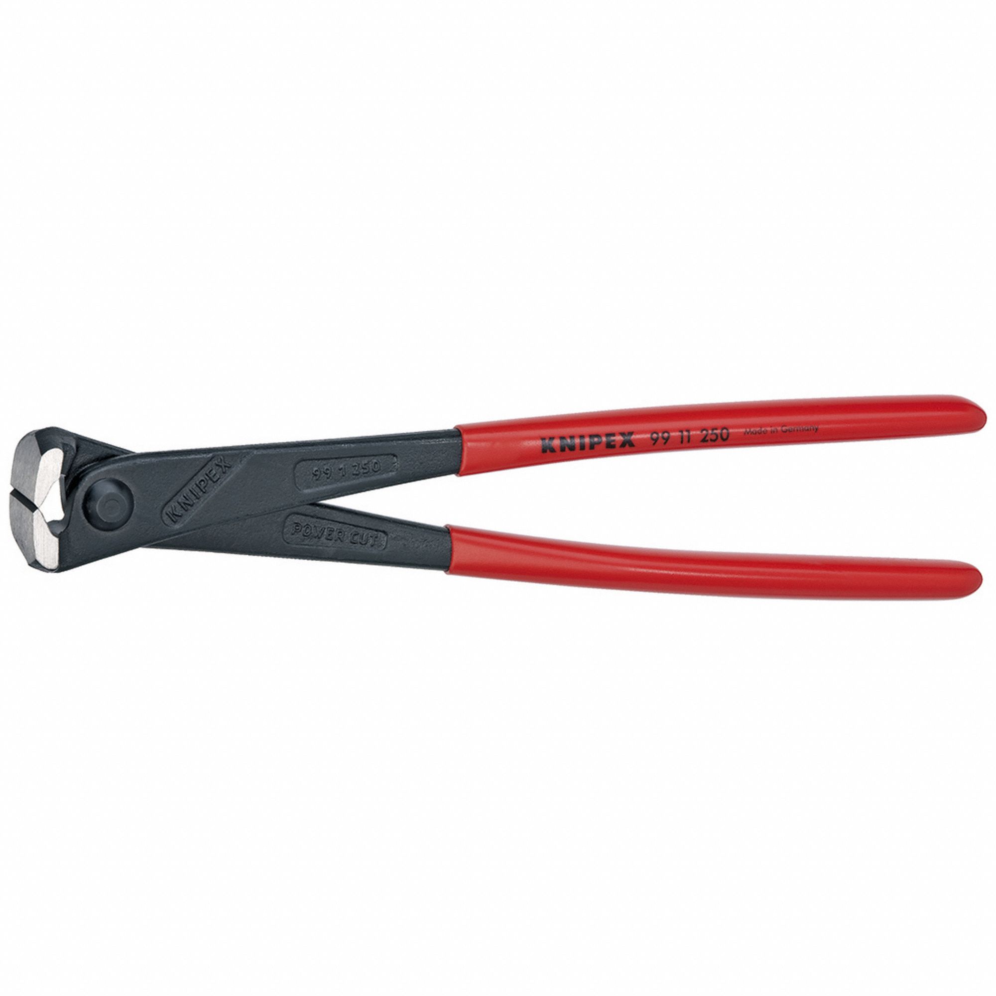 Precision Nippers: 9 3/4 in Overall Lg, For 0.13 in Max Wire Thick, 2 in Jaw Wd, Steel