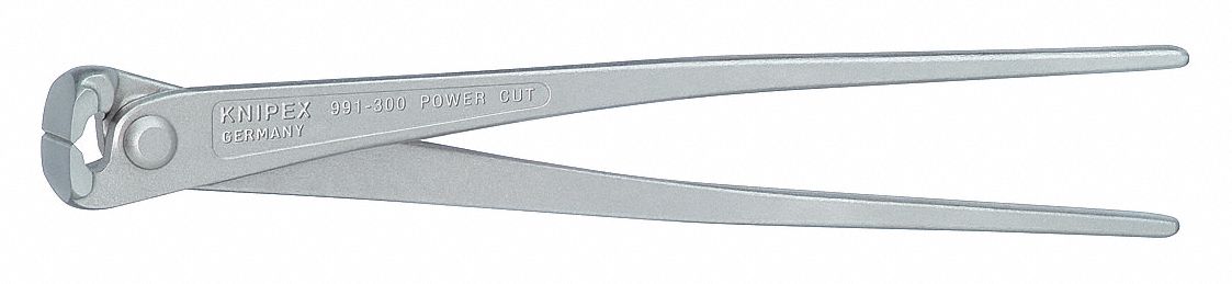 PRECISION NIPPERS, 11¾ IN OVERALL L, FOR 0.16 IN MAX WIRE THICK, 2¼ IN JAW W, STEEL