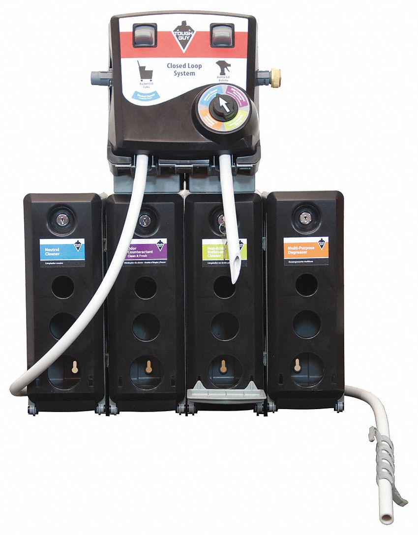 TOUGH GUY Chemical Mixing Dispenser, Number of Chemicals Dispensed 4