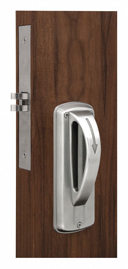 Door Lockset: Classroom Security Lever Locksets, Stainless Steel, ADA Compliant