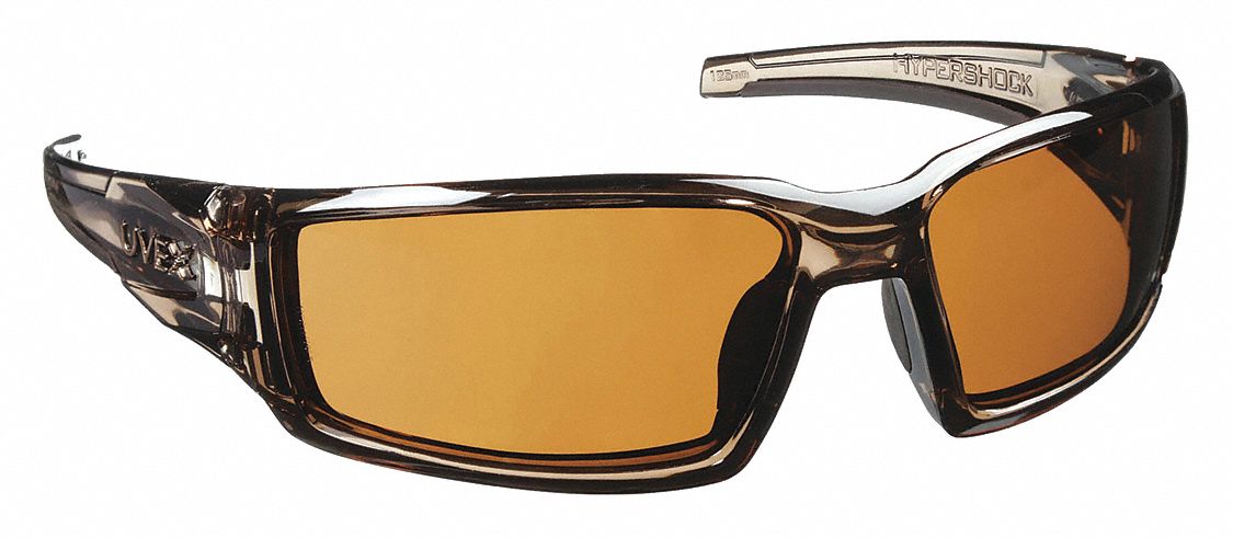 SAFETY GLASSES, FULL-FRAME, WRAPAROUND, PC, HARDCOAT, SMOKE BROWN/ESPRESSO POLARIZED