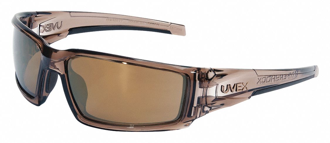 Safety Glasses Gold Mirror