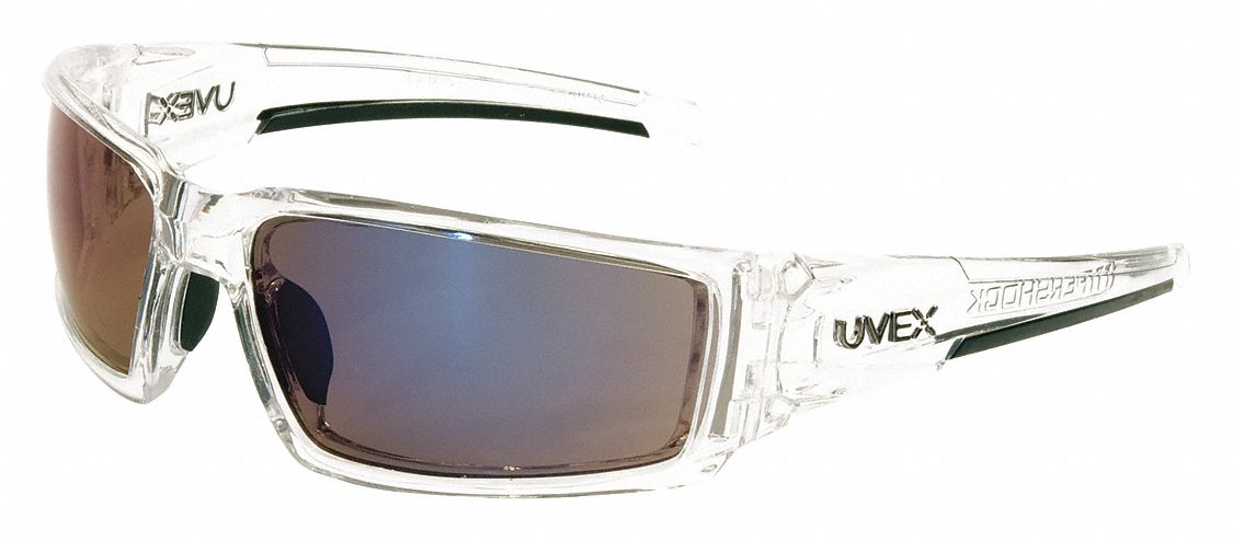 Safety Glasses Blue Mirror