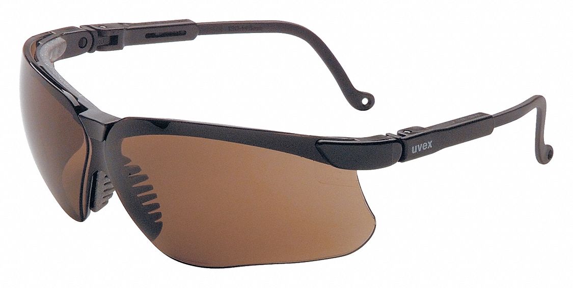 Safety Glasses Amber Black