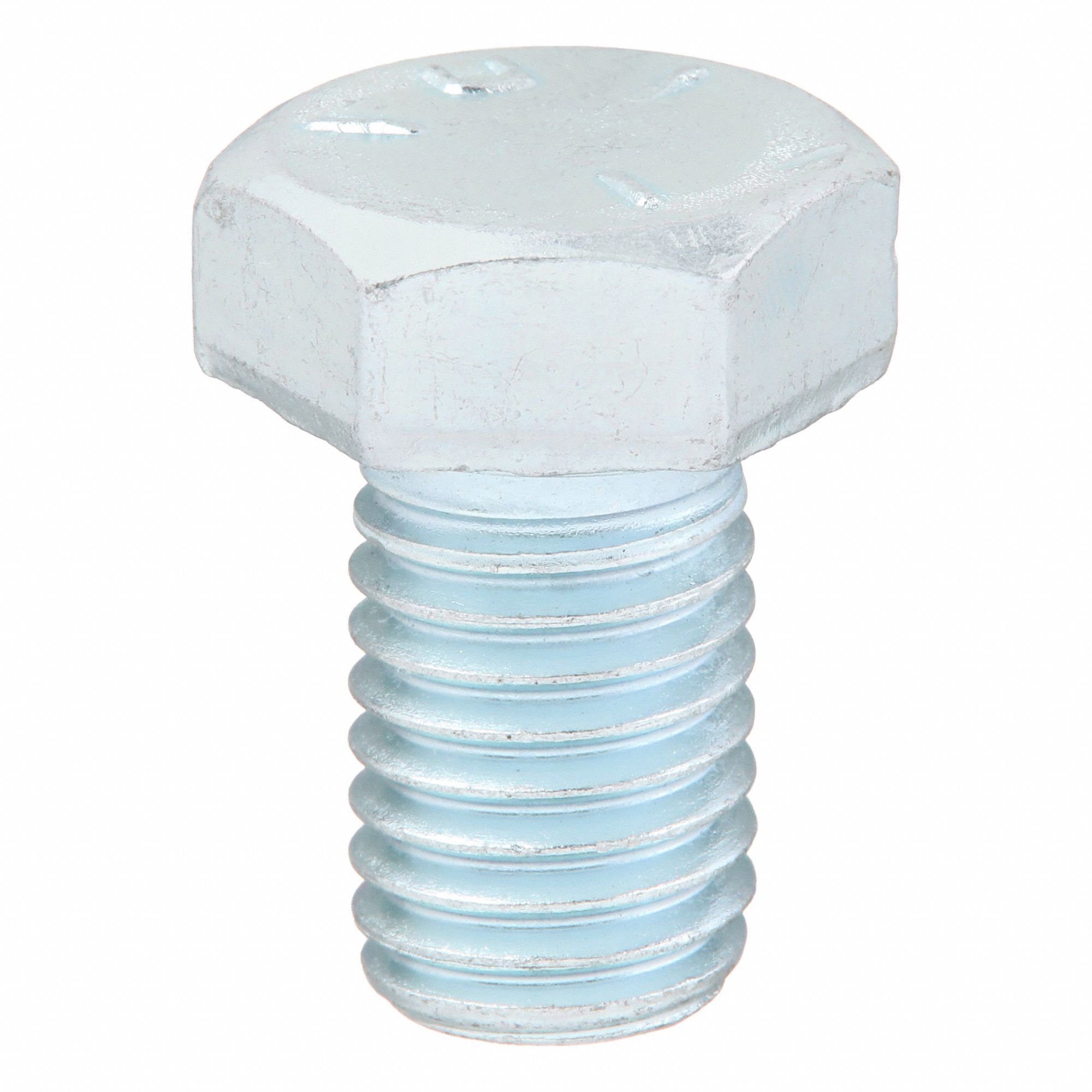 Hex Head Cap Screw: Steel, Grade 5, Zinc Plated, 1/2"-13, Coarse, 3/4 in lg, Made in USA*, 25 PK