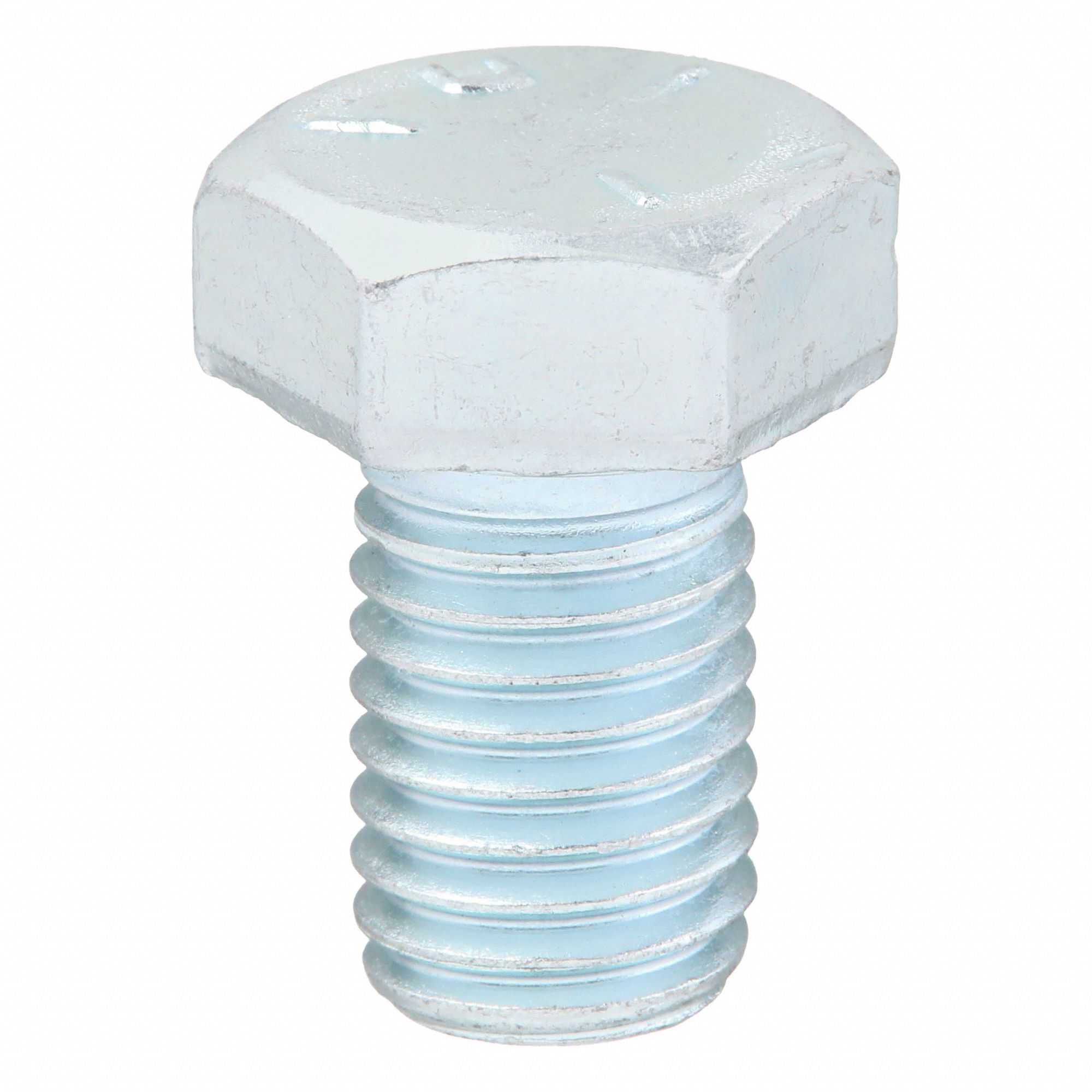 Hex Head Cap Screw: Steel, Grade 5, Zinc Plated, 5/8"-11, Coarse, 1 in lg, Made in USA*, Inch, 10 PK