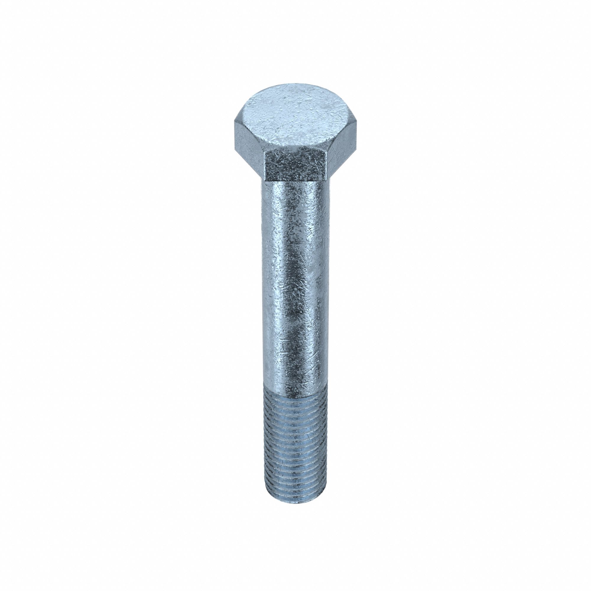 Hex Head Cap Screw: Steel, Grade 5, Zinc Plated, 3/4"-10, Coarse, 5 in lg, Made in USA*, Inch, 5 PK