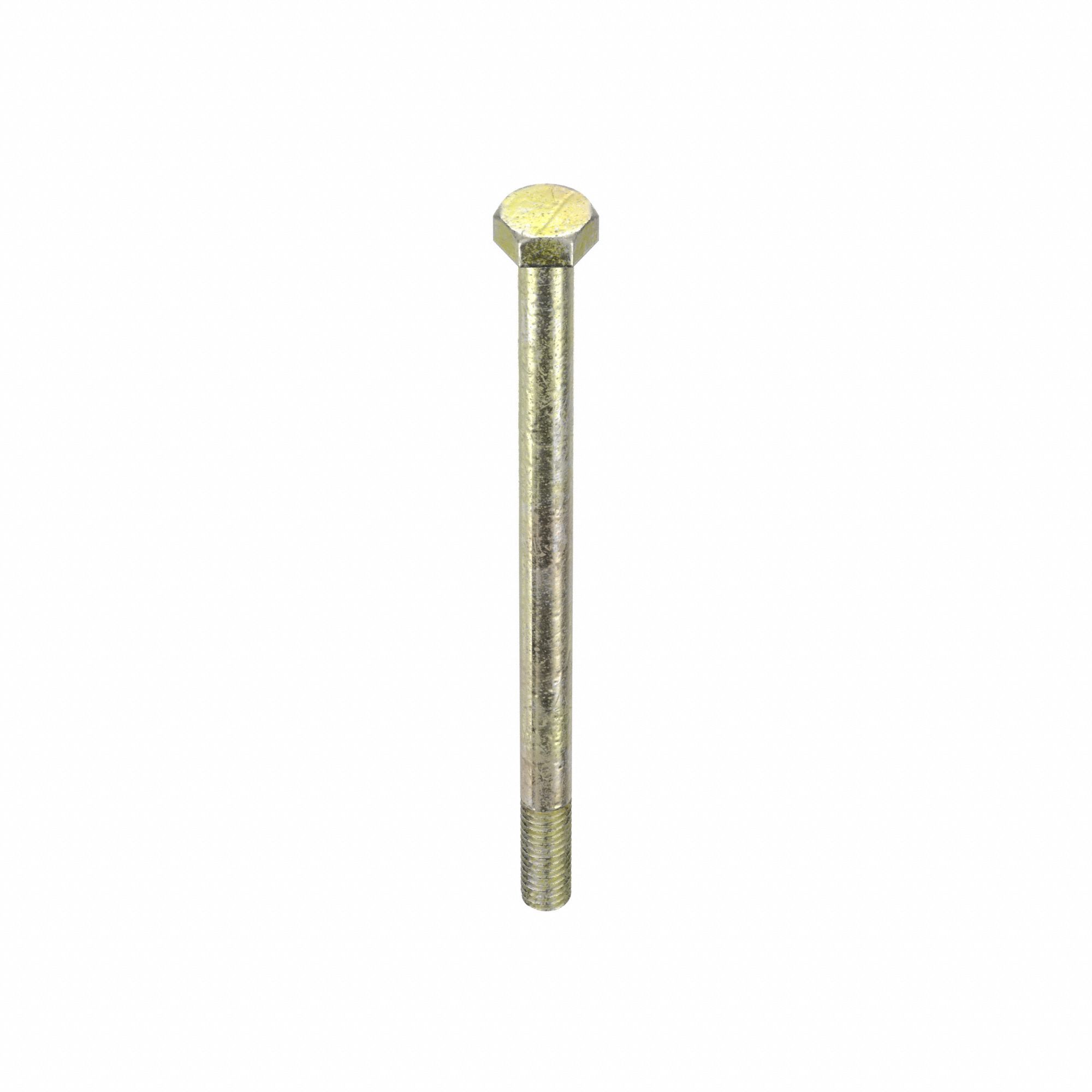 Hex Head Cap Screw: Steel, Grade 8, Zinc Yellow, 5/16"-18, Coarse, 5 in lg, Globally Sourced, 25 PK