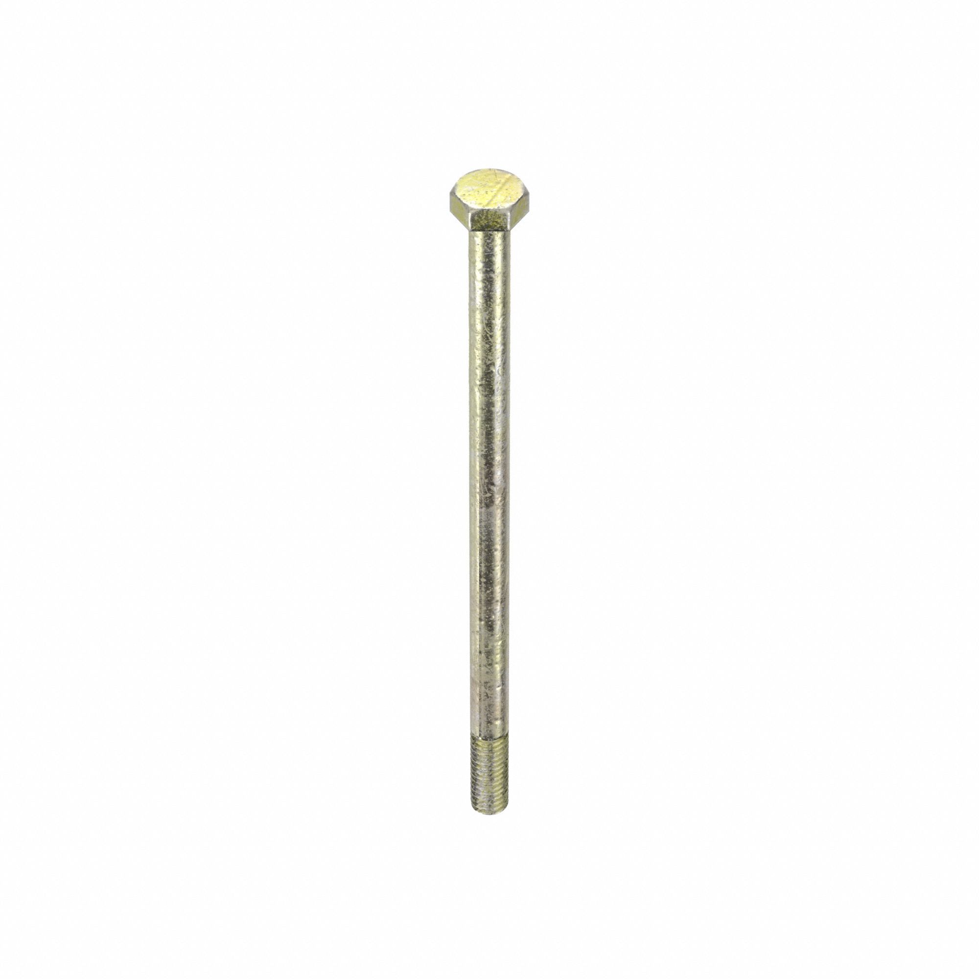 Hex Head Cap Screw: Steel, Grade 8, Zinc Yellow, 5/16"-18, Coarse, 6 in lg, Made in USA*, 25 PK