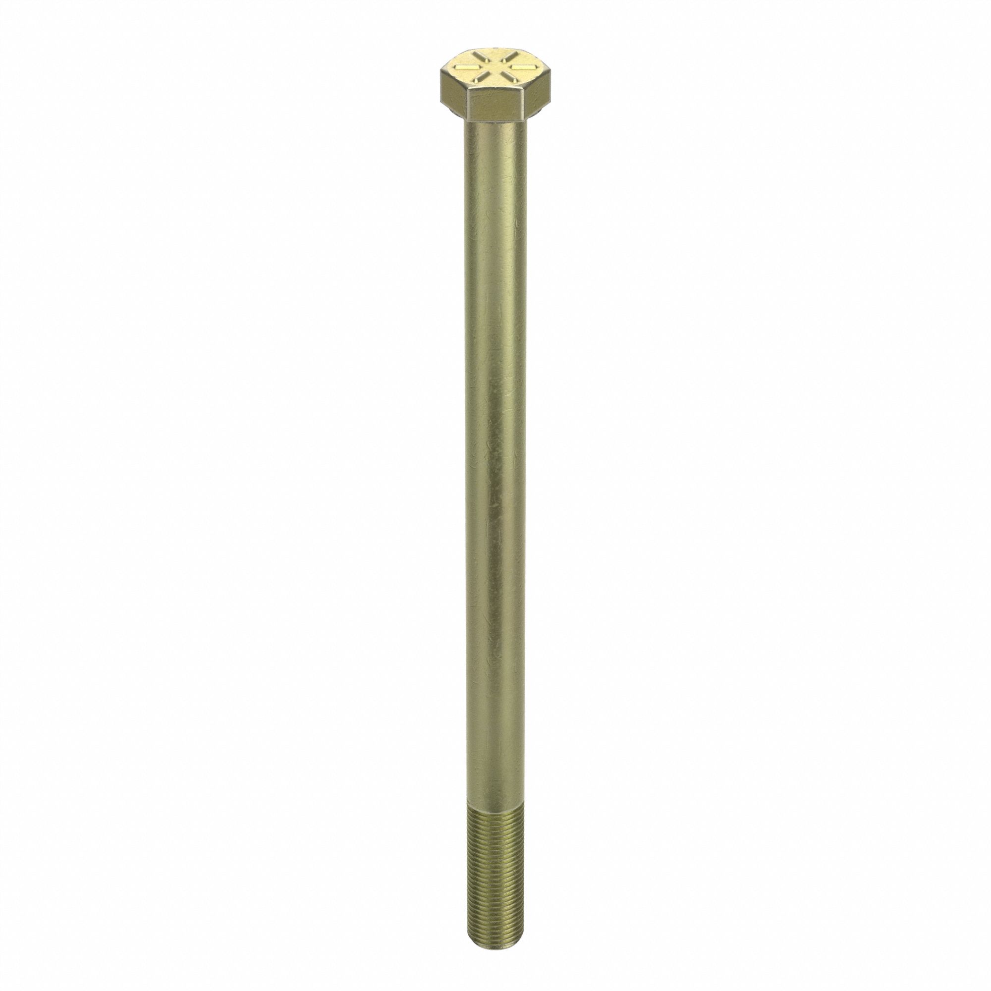Hex Head Cap Screw: Steel, Grade 8, Zinc Yellow, 1/2"-20, Fine, 6 1/2 in lg, Globally Sourced, 5 PK