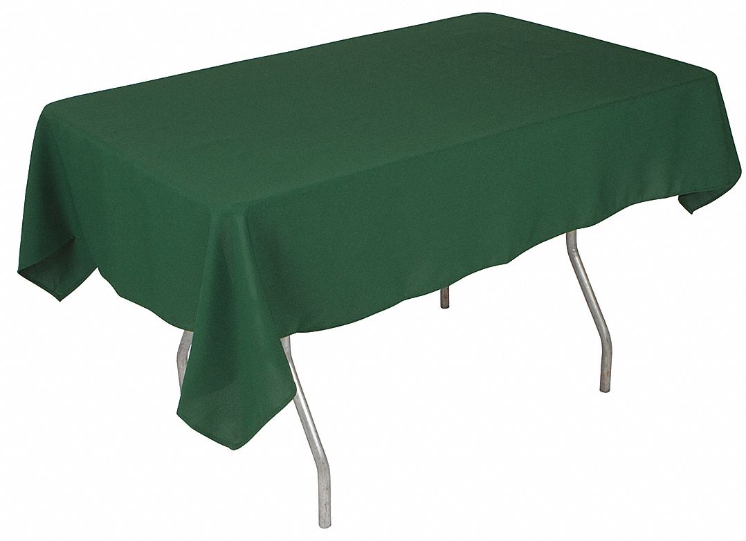 PHOENIX, Forest Green, 96 in Overall Lg, Tablecloth 38TU37PL5296FO