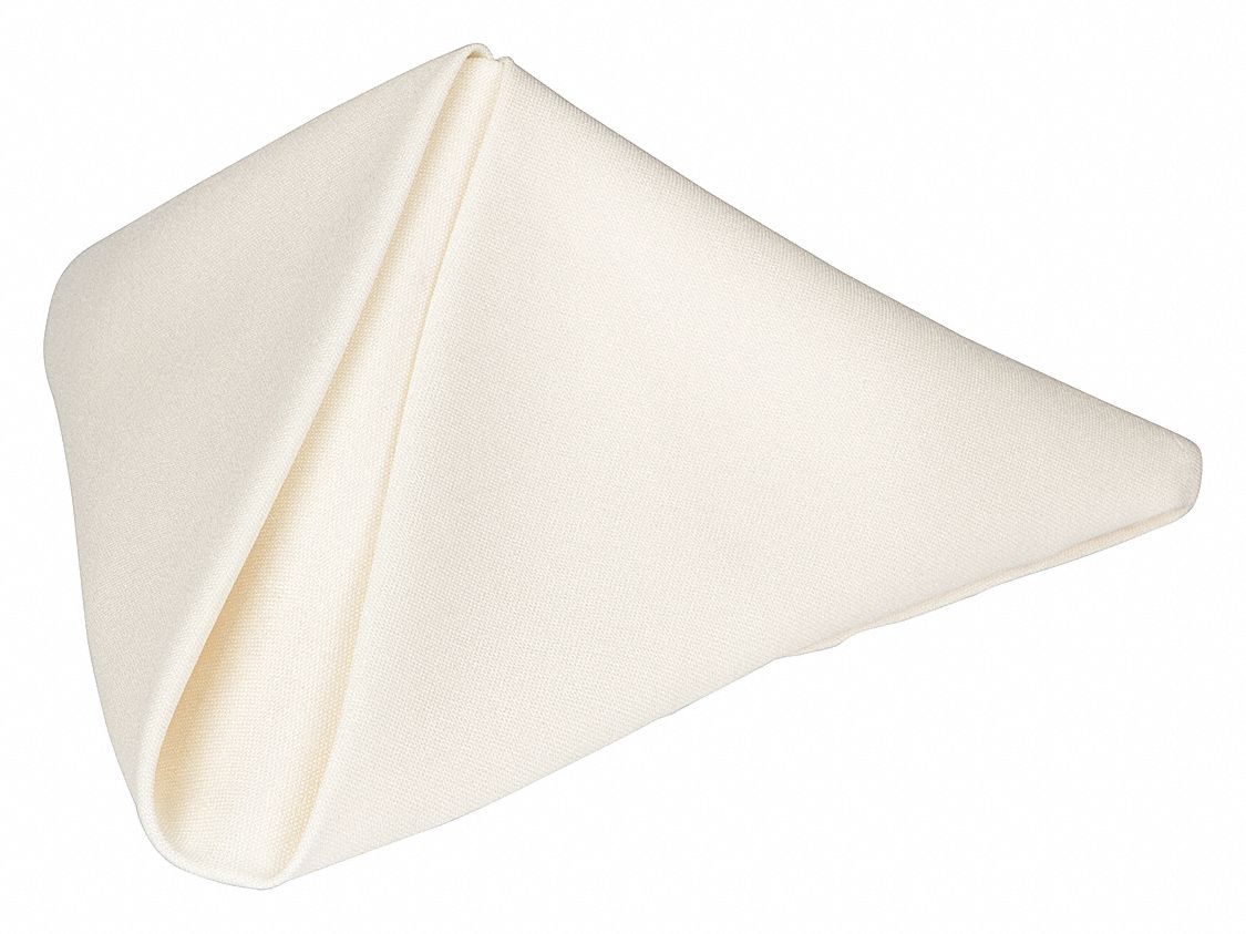PHOENIX, Square, Ivory, Napkin 38TU49PN1818IV Grainger