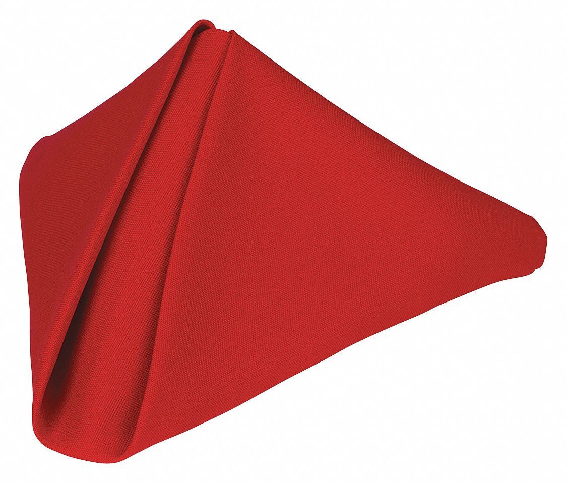 38TU50 - Napkin Square 18x18in Red PK12