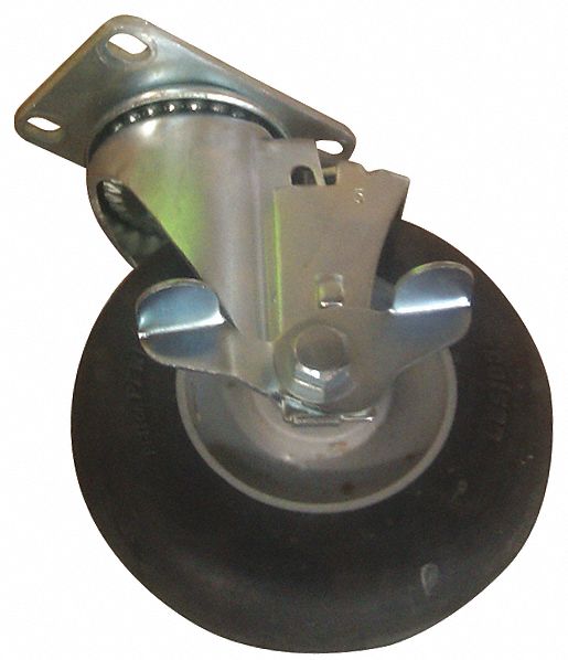 Performa Caster Swivel w/Brake Black 5In